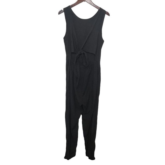 Marine Layer Eloise Open Back Jumpsuit Black Sleeveless Stretch Womens S… - Picture 5 of 13